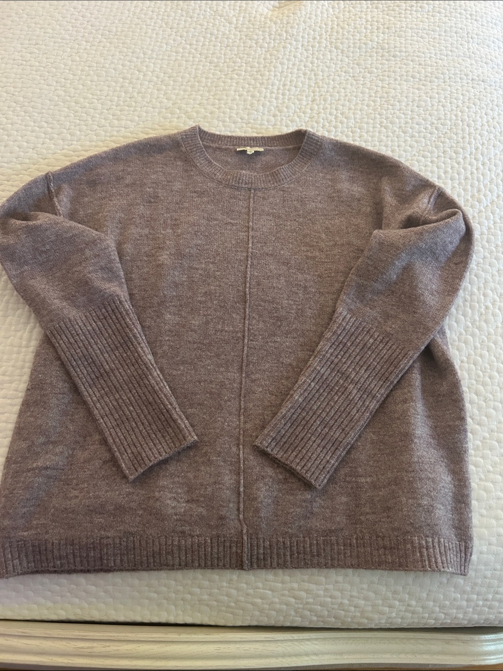 Crewneck Sweater in Dusty Mauve